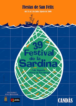 cartel del festival de la sardina de 2008