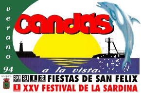 cartel del festival de la sardina de 1994