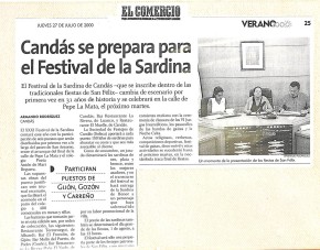 2000 Candás se prepara para el festival de la sardina