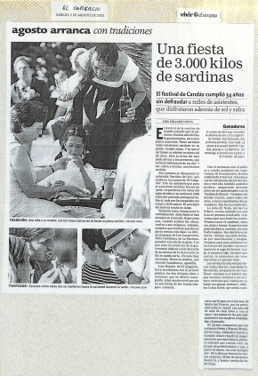 2003 una fiesta de 3000 kilos de sardinas