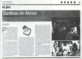 2003 sardinas sin Alonso