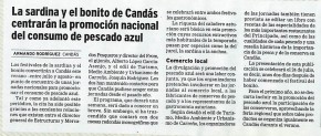 2004  la sardina y el bonito de Candás centrarán la promoción del pescado azul nacional