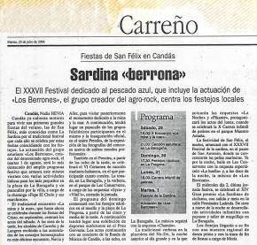 2006 sardina berrona