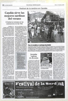 2007 Candás sirve las mejores sardinas del verano