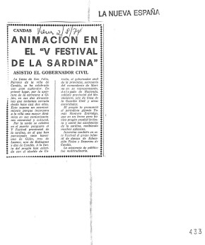1974 Animación en el V festival de la sardina