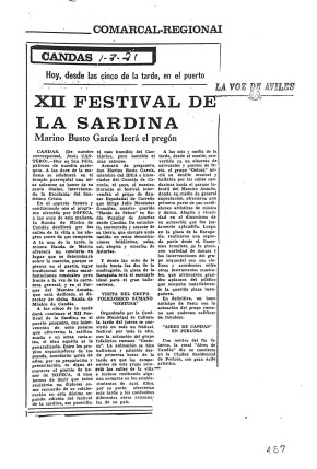 1981 XII festival de la Sardina