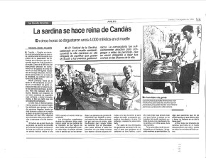 1990 la sardina se hace la reina de Candás