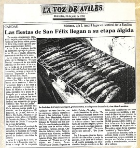 1991 las fiestas de san Félix llegan a su etapa álgida