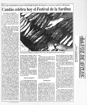 1995 Candás celebra hoy el festival de la sardina