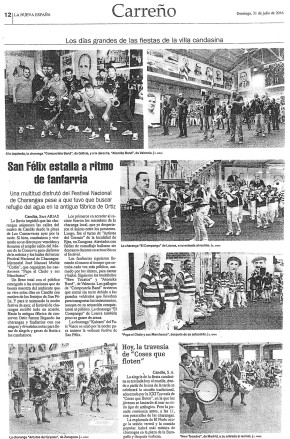 San Félix estalla a ritmo de fanfarria